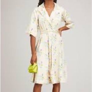 Ganni Satin Crinkle Dress-Sz 48 (18) NWT